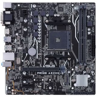 ASUS Prime A320M-E AMD AM4 uATX Motherboard | DDR4 3200MHz | 32Gb/s M.2 | HDMI | SATA 6Gb/s | USB 3.1 Gen 2 | LED lighting