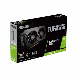 Asus TUF GTX1660TI-O6G-EVO | GeForce GTX 1660Ti | 6GB GDDR6 | OC Edition | PCI Express Gen 3 | HDMI | DisplayPort | DVI-D | Gaming Graphic Card