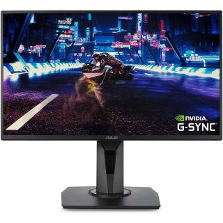 Asus VG258QR Gaming | 24.5" Full HD | 1920 x 1080 Resolution | 165Hz Refresh Rate AMD FreeSync Premium | TN Panel Monitor | Zero Frame Design | Wall Mount Enable | HDMI | Display Port | DVI | 1ms Response Time